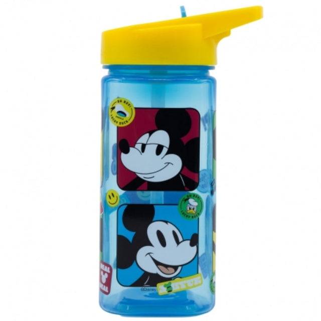 Disney Square Water Bottle 510 Ml Mickey Mouse Fun-Tastic