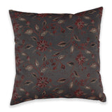 BYFT Orchard Cushion Cover 40 x 40 cm (Blossom Dark Grey) 16 x 16 inch Luxury Decorative Cushion Cover for Sofa, Bed & Living Room - Set of 02