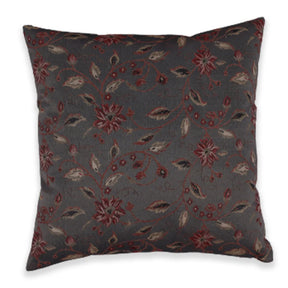 BYFT Orchard Cushion Cover 40 x 40 cm (Blossom Dark Grey) 16 x 16 inch Luxury Decorative Cushion Cover for Sofa, Bed & Living Room - Set of 02