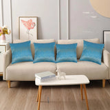 BYFT Orchard Cushion Cover 40 x 40 cm (Azure Elegance Arctic Blue) 16 x 16 inch Luxury Decorative Cushion Cover for Sofa, Bed & Living Room - Set of 02