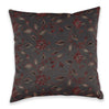 BYFT Orchard Cushion Cover 40 x 40 cm (Blossom Dark Grey) 16 x 16 inch Luxury Decorative Cushion Cover for Sofa, Bed & Living Room - Set of 02