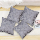 BYFT Orchard Cushion Cover 40 x 40 cm (Mystrey Grey) 16 x 16 inch Luxury Decorative Cushion Cover for Sofa, Bed & Living Room - Set of 02
