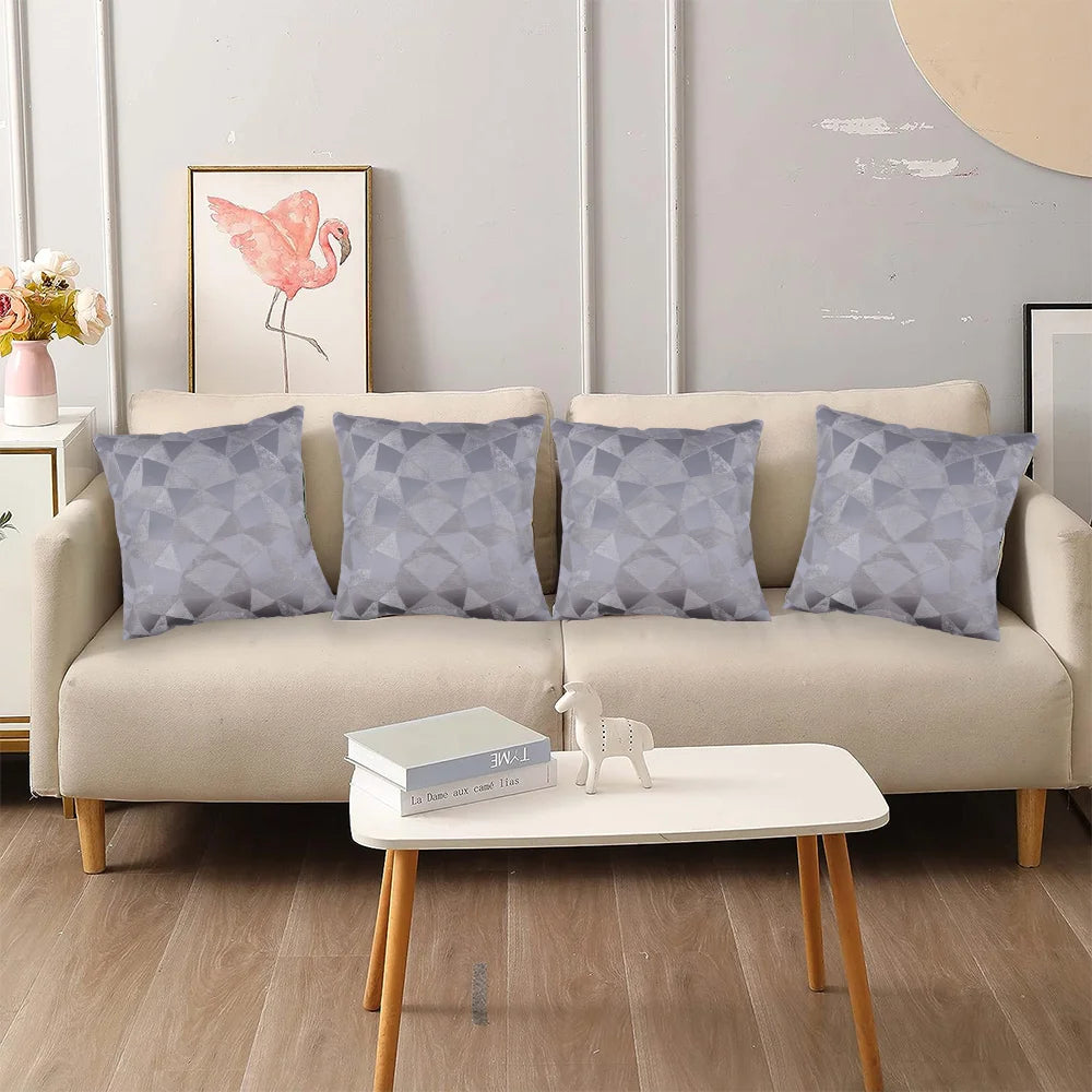 BYFT Orchard Cushion Cover 40 x 40 cm (Mystrey Grey) 16 x 16 inch Luxury Decorative Cushion Cover for Sofa, Bed & Living Room - Set of 02