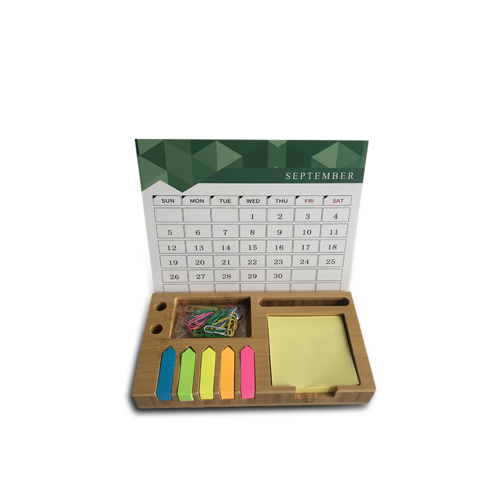 BYFT Bamboo Desktop Organizer