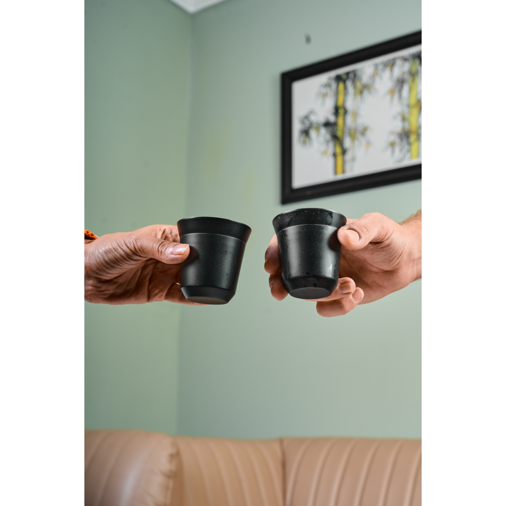 BYFT Espresso Metallic Cups Set