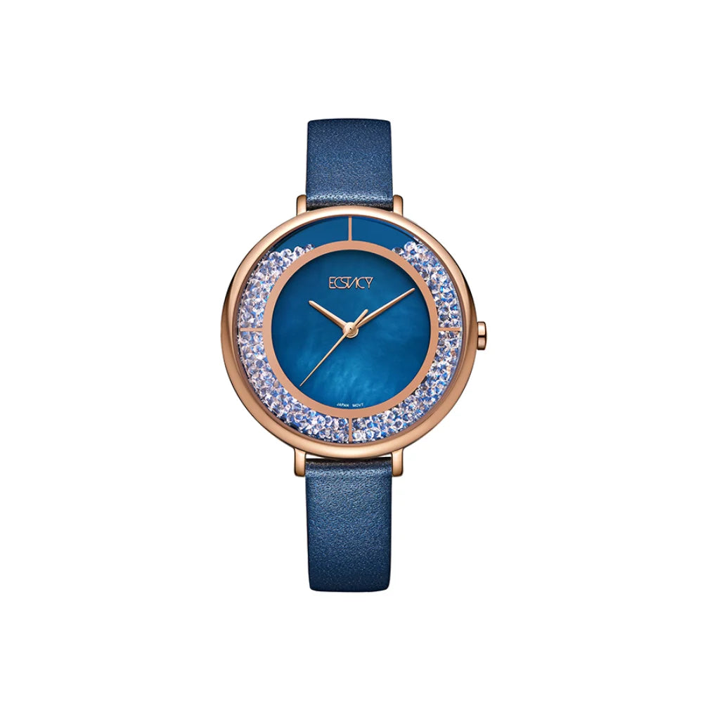 ecstacy-women's-2036-movement-watch-analog-display-and-stainless-steel-strap-e23501-klnmn-blue