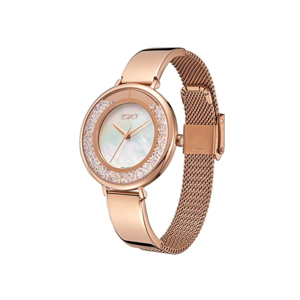 ecstacy-women's-2036-movement-watch-analog-display-and-stainless-steel-strap-e23501-rbkm-rose-gold