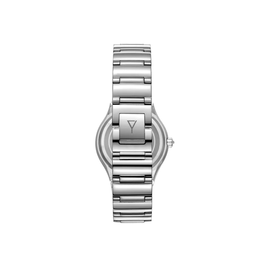 ecstacy-women's-6p29-movement-watch-multi-function-display-and-stainless-steel-strap-e23608-sbsmp-silver