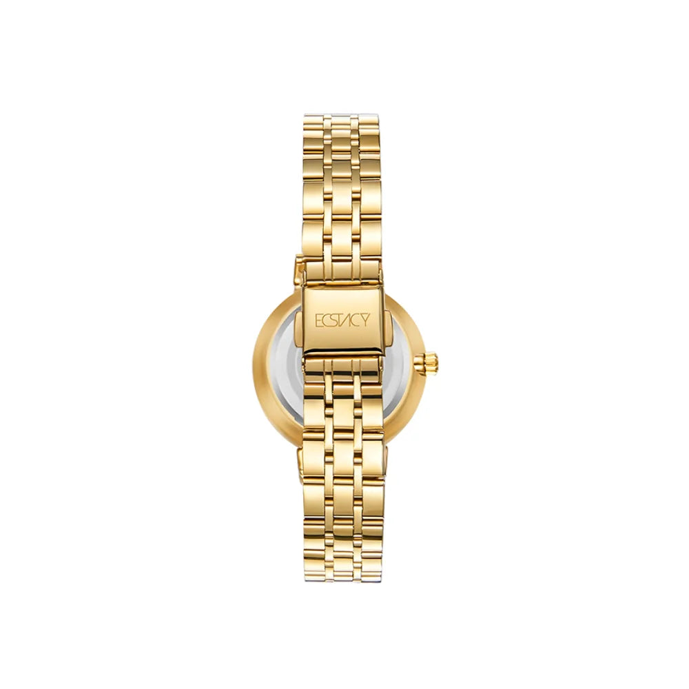 ecstacy-women's-gl12-movement-watch-analog-display-and-stainless-steel-strap-e23506-gbgm-gold