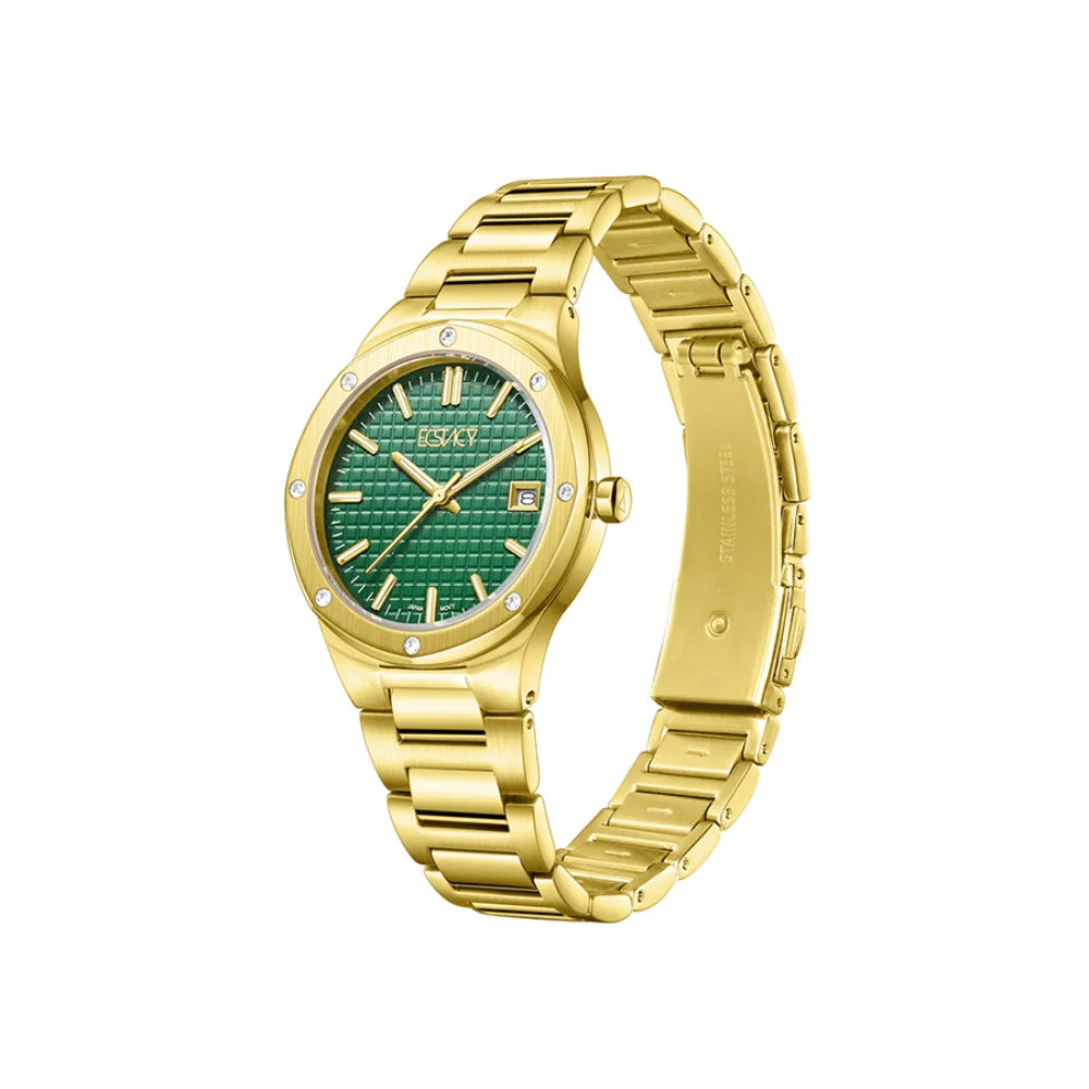 ecstacy-women's-gm10-movement-watch-analog-display-and-stainless-steel-strap-e23509-gbgg-gold