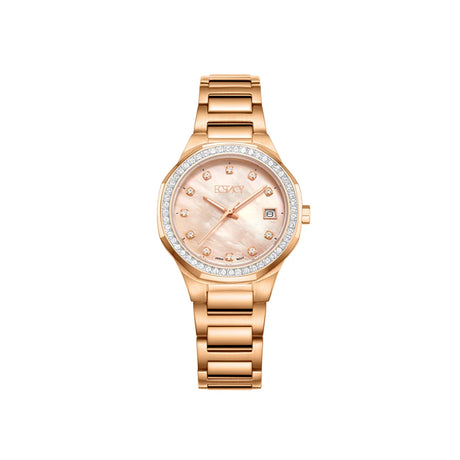 ecstacy-women's-gm10-movement-watch-analog-display-and-stainless-steel-strap-e23511-rbkmk-two-tone-rose-gold