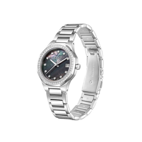ecstacy-women's-gm10-movement-watch-analog-display-and-stainless-steel-strap-e23511-sbsmb-silver