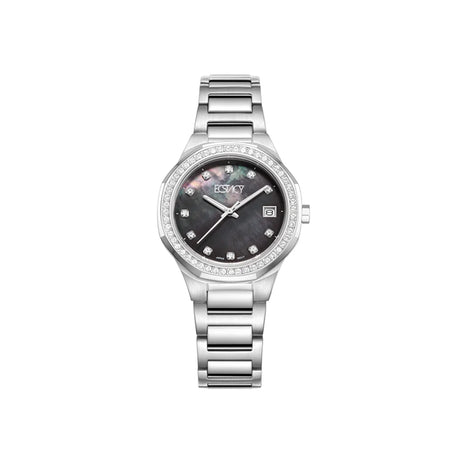 ecstacy-women's-gm10-movement-watch-analog-display-and-stainless-steel-strap-e23511-sbsmb-silver