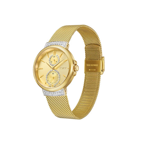 ecstacy-women's-vd77-movement-watch-multi-function-display-and-stainless-steel-strap-e23603-gmgc-gold