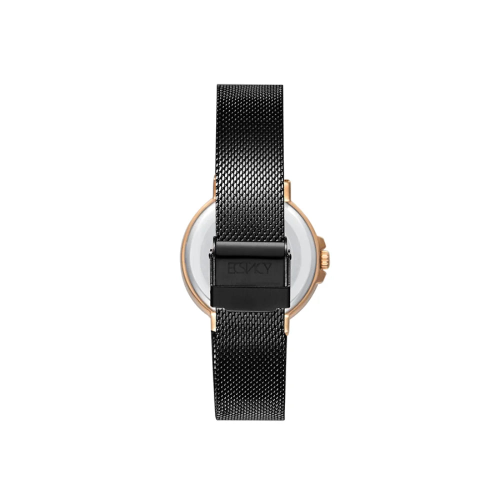 ecstacy-women's-vd77-movement-watch-multi-function-display-and-stainless-steel-strap-e23603-kmbb-black