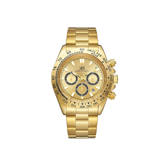 kenneth-scott-men's-ld53-movement-watch-multi-function-display-and-stainless-steel-strap-k23123-gbgc-gold