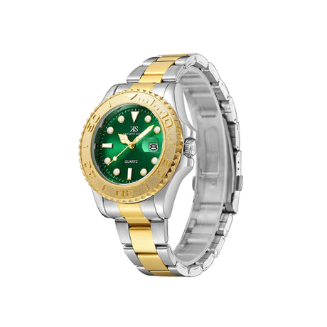 kenneth-scott-men's-sl28d-movement-watch-analog-display-and-stainless-steel-strap-k23022-tbth-gold/silver