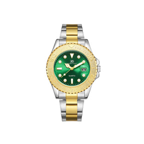 kenneth-scott-men's-sl28d-movement-watch-analog-display-and-stainless-steel-strap-k23022-tbth-gold/silver