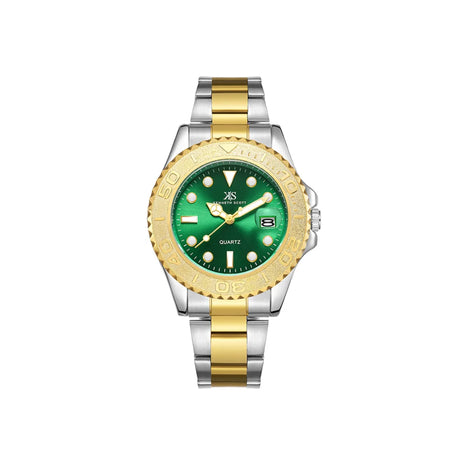 kenneth-scott-men's-sl28d-movement-watch-analog-display-and-stainless-steel-strap-k23022-tbth-gold/silver