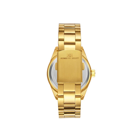kenneth-scott-men's-sl28d-movement-watch-analog-display-and-stainless-steel-strap-k23024-gbgcb-gold