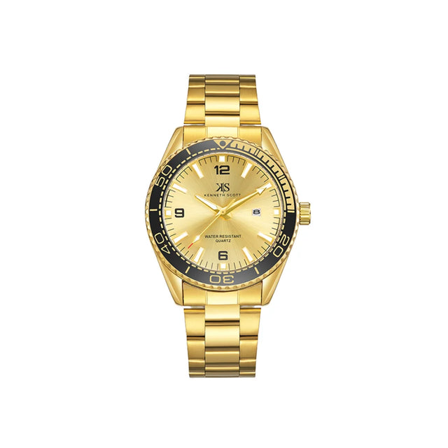 kenneth-scott-men's-sl28d-movement-watch-analog-display-and-stainless-steel-strap-k23024-gbgcb-gold