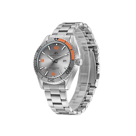 kenneth-scott-men's-sl28d-movement-watch-analog-display-and-stainless-steel-strap-k23024-sbss-silver