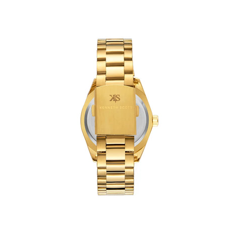 kenneth-scott-men's-sl28d-movement-watch-analog-display-and-stainless-steel-strap-k23025-gbgw-gold