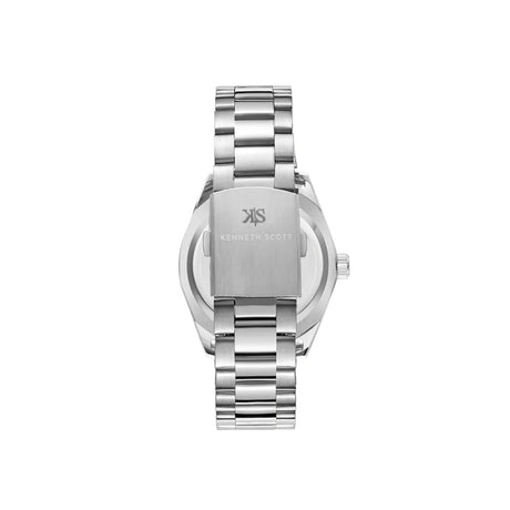 kenneth-scott-men's-sl28d-movement-watch-analog-display-and-stainless-steel-strap-k23025-sbsw-silver