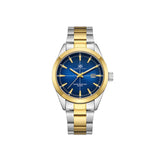 kenneth-scott-men's-sl28d-movement-watch-analog-display-and-stainless-steel-strap-k23025-tbtn-gold/silver