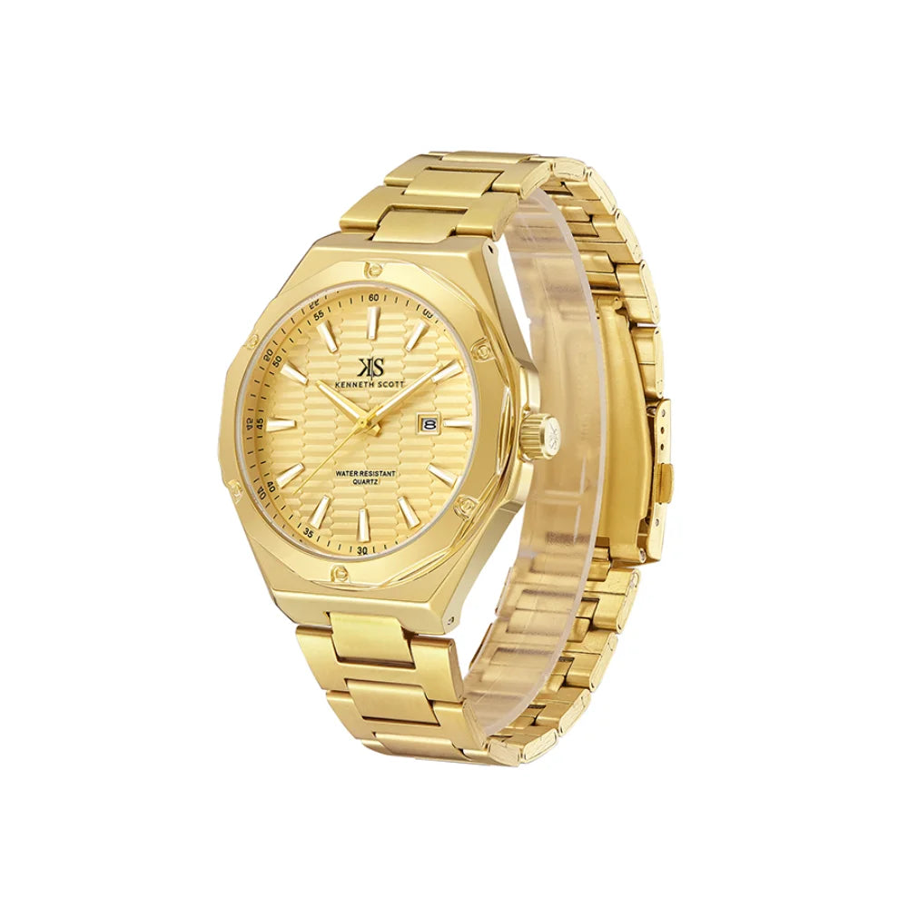 kenneth-scott-men's-sl28d-movement-watch-analog-display-and-stainless-steel-strap-k23026-gbgc-gold