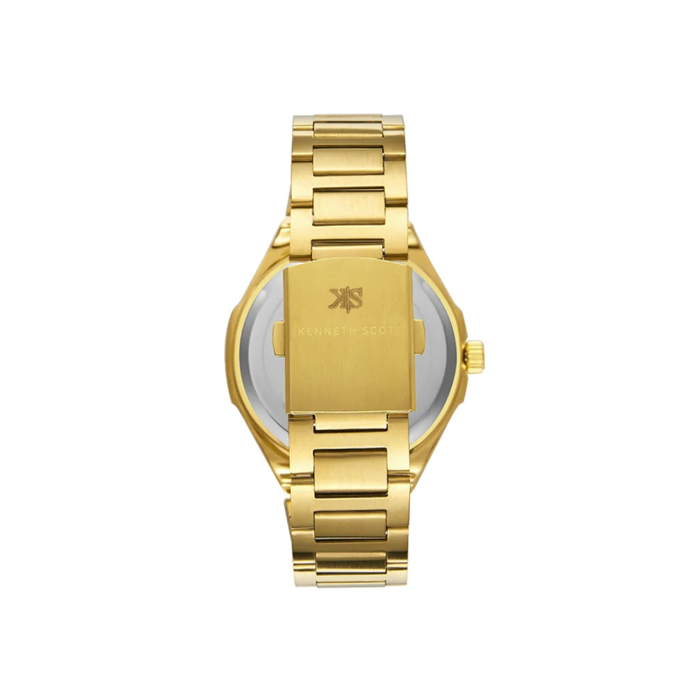 kenneth-scott-men's-sl28d-movement-watch-analog-display-and-stainless-steel-strap-k23026-gbgc-gold