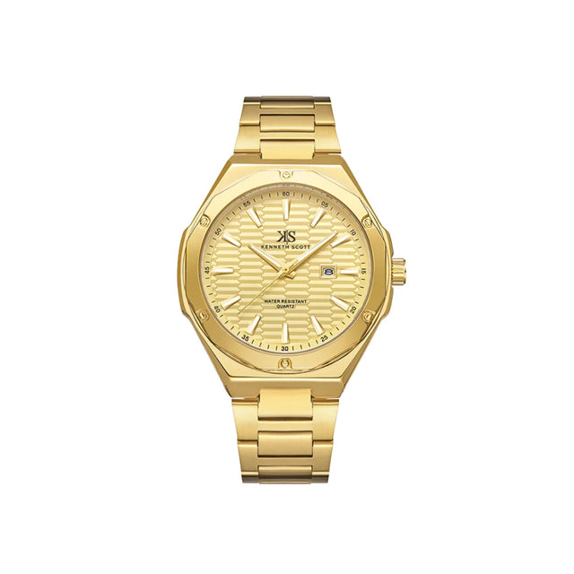 kenneth-scott-men's-sl28d-movement-watch-analog-display-and-stainless-steel-strap-k23026-gbgc-gold