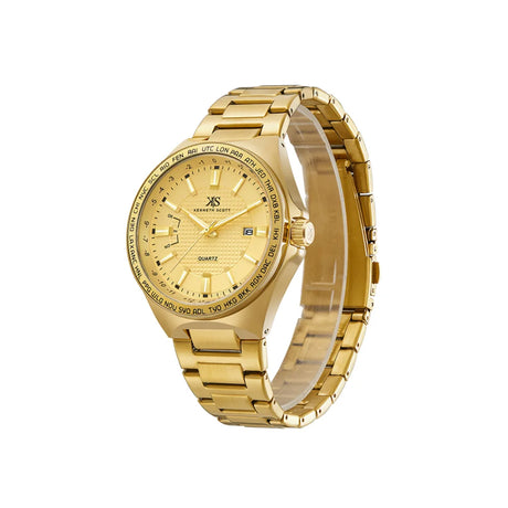 kenneth-scott-men's-sl28d-movement-watch-analog-display-and-stainless-steel-strap-k23027-gbgc-gold