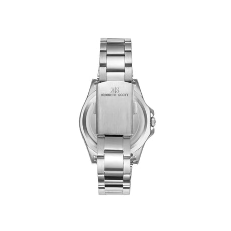 kenneth-scott-men's-sl28d-movement-watch-analog-display-and-stainless-steel-strap-k23027-sbswl-silver