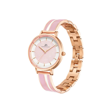 kenneth-scott-women's-pc21-movement-watch-analog-display-and-alloy-strap-k23501-rbpp-pink