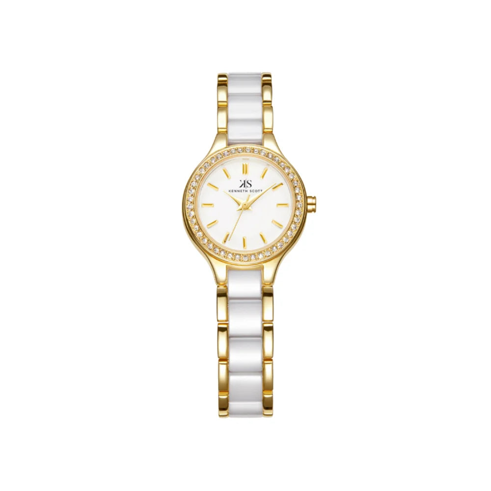 kenneth-scott-women's-pc21-movement-watch-analog-display-and-alloy+ceramic-strap-k23509-gcww-white
