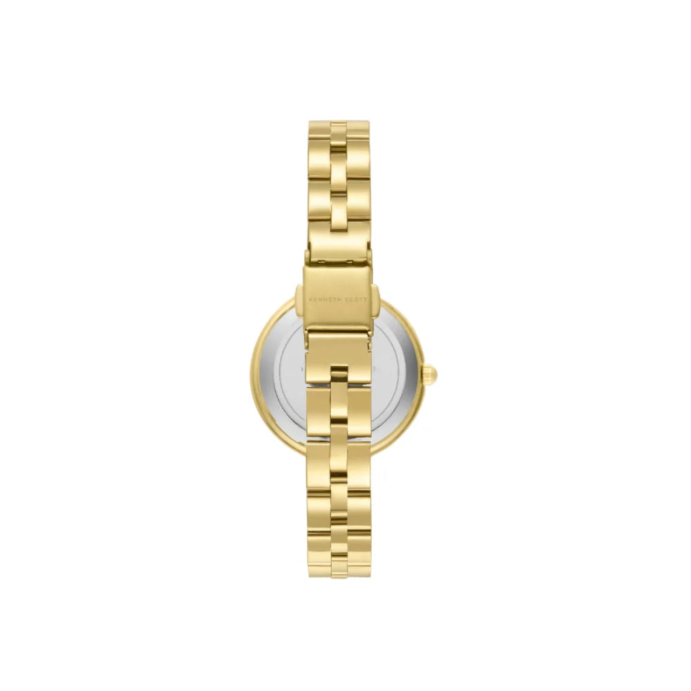kenneth-scott-women's-pc21-movement-watch-analog-display-and-stainless-steel-strap-k23502-gbgn-gold