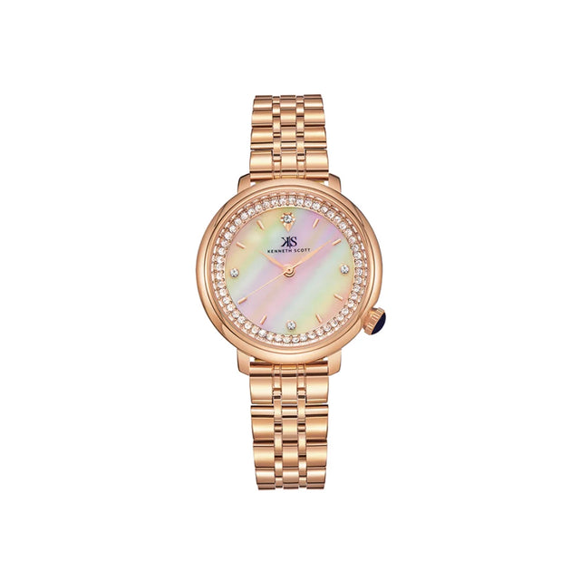 kenneth-scott-women's-pe21-movement-watch-analog-display-and-stainless-steel-strap-k23518-rbkm-rose-gold