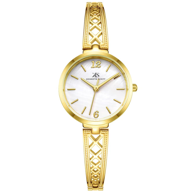 kenneth-scott-women's-quartz-movement-watch-analog-display-and-alloy-strap-k22518-gbgm-gold