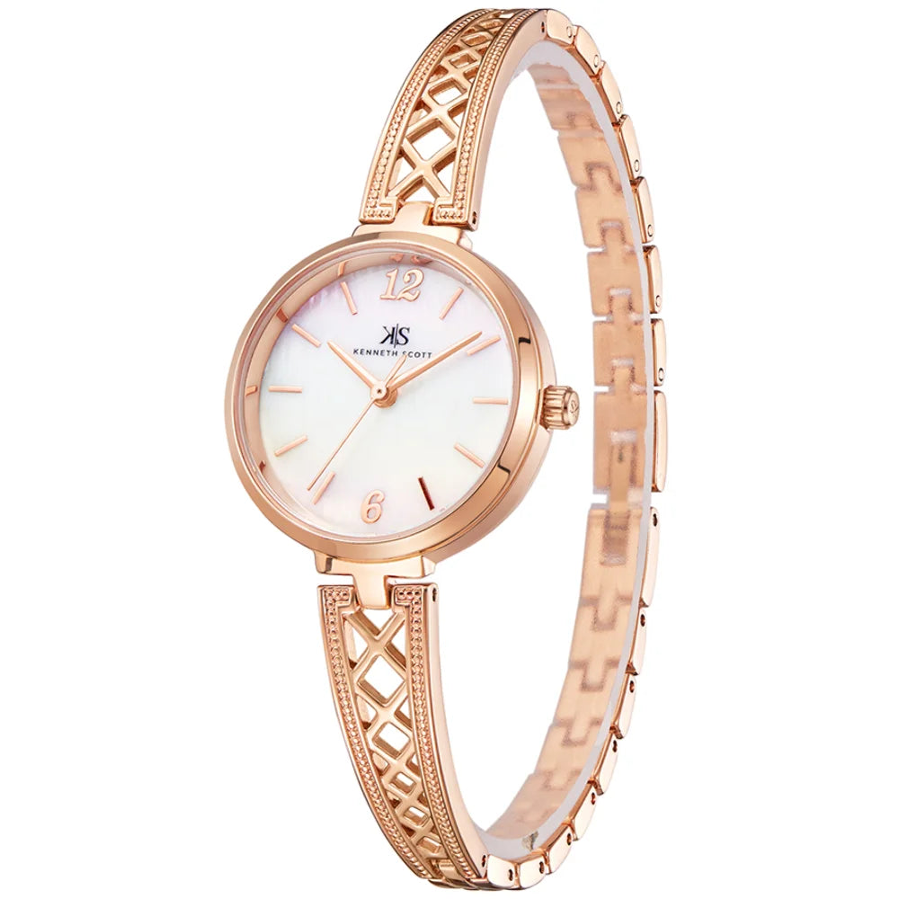 kenneth-scott-women's-quartz-movement-watch-analog-display-and-alloy-strap-k22518-rbkm-rose-gold