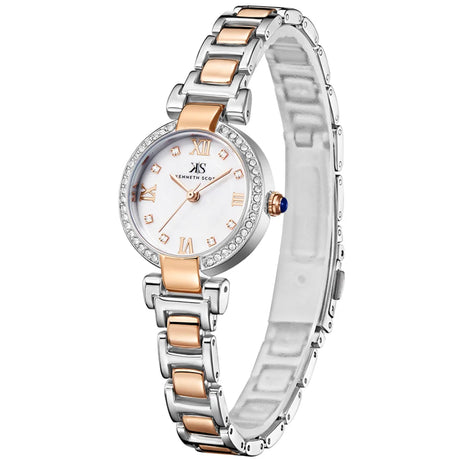 kenneth-scott-women's-quartz-movement-watch-analog-display-and-alloy-strap-k22520-kbkm-two-tone-rose-gold