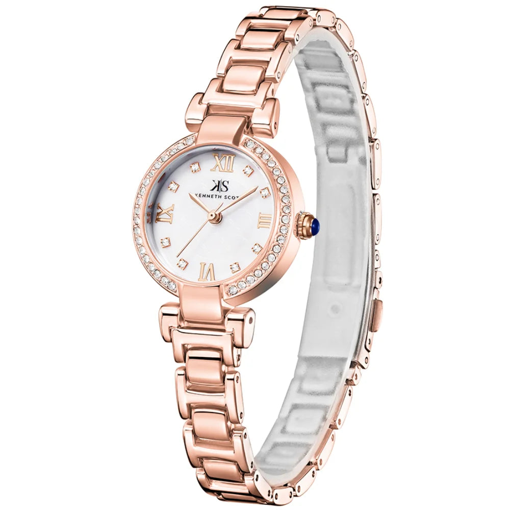 kenneth-scott-women's-quartz-movement-watch-analog-display-and-alloy-strap-k22520-rbkm-rose-gold