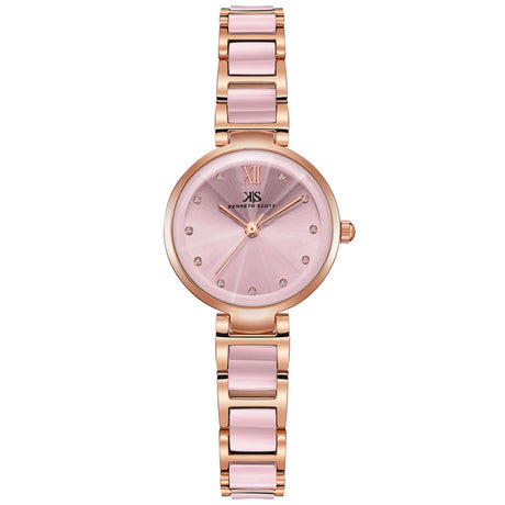 kenneth-scott-women's-quartz-movement-watch-analog-display-and-alloy+ceramic-strap-k22531-kcpk-pink+rose-gold