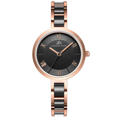 kenneth-scott-women's-quartz-movement-watch-analog-display-and-alloy+plastic-strap-k22521-kcbb-rose-gold
