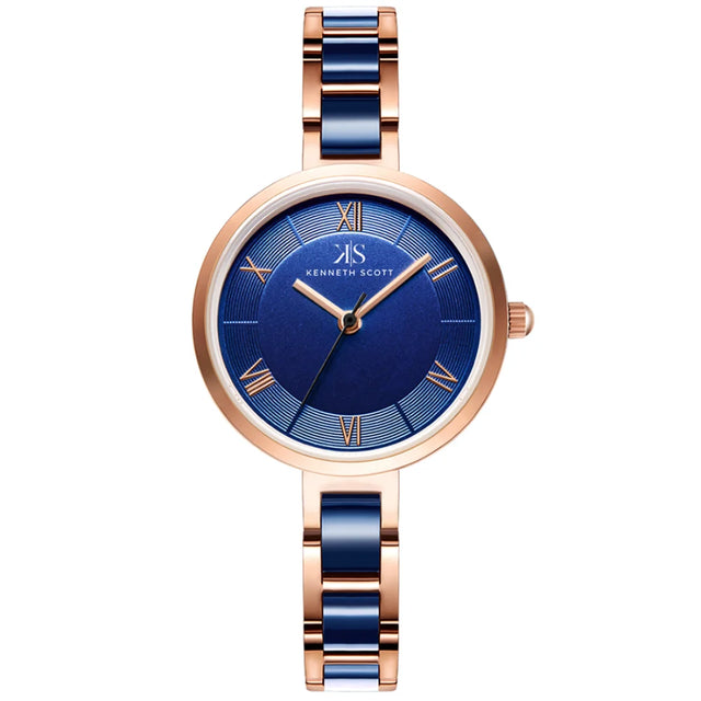 kenneth-scott-women's-quartz-movement-watch-analog-display-and-alloy+plastic-strap-k22521-kcnn-rose-gold