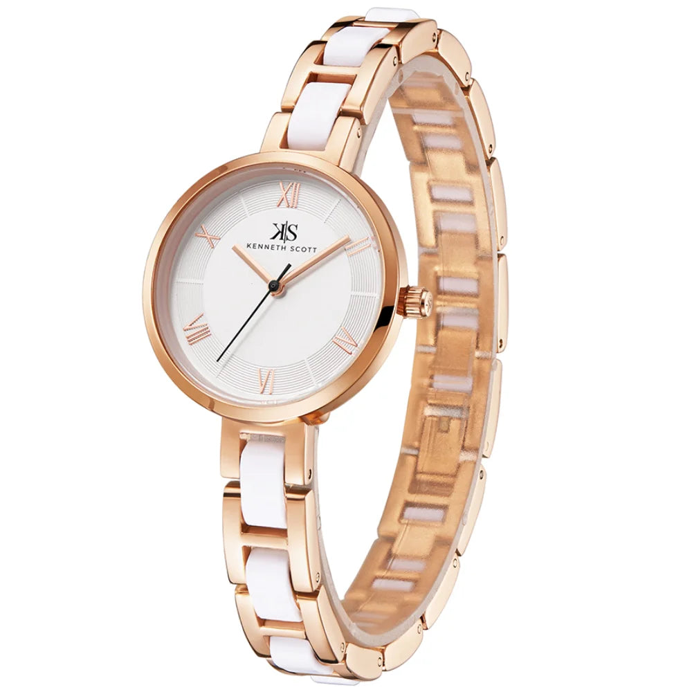 kenneth-scott-women's-quartz-movement-watch-analog-display-and-alloy+plastic-strap-k22521-kcww-rose-gold