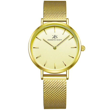kenneth-scott-women's-quartz-movement-watch-analog-display-and-stainless-steel-strap-k22519-gmgc-gold