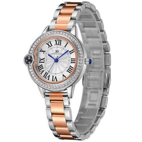 kenneth-scott-women's-quartz-movement-watch-analog-display-and-stainless-steel-strap-k22530-kbkw-two-tone-rose-gold