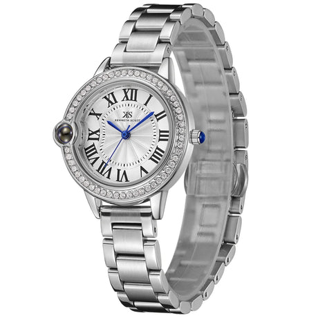 kenneth-scott-women's-quartz-movement-watch-analog-display-and-stainless-steel-strap-k22530-sbsw-silver