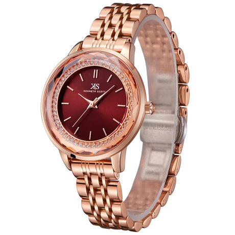 kenneth-scott-women's-quartz-movement-watch-analog-display-and-stainless-steel-strap-k22532-rbkr-rose-gold